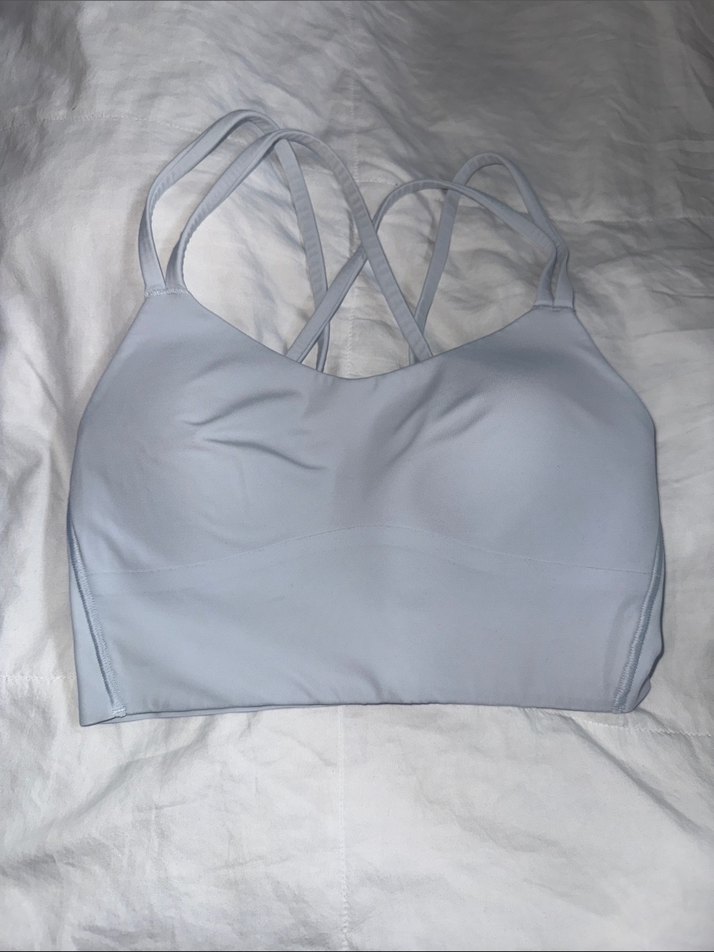 lululemon athletica Light Blue Strappy Sports Bra
